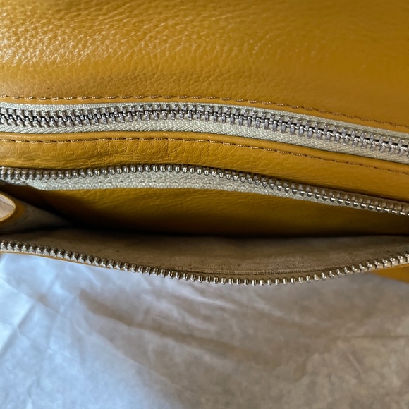 Brighton Mustard Brown Elaine Soft Clutch